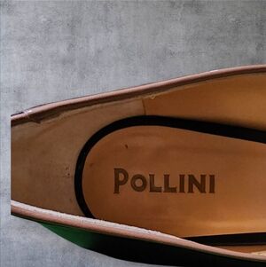 Pollini Italian Leather Chunky Heels